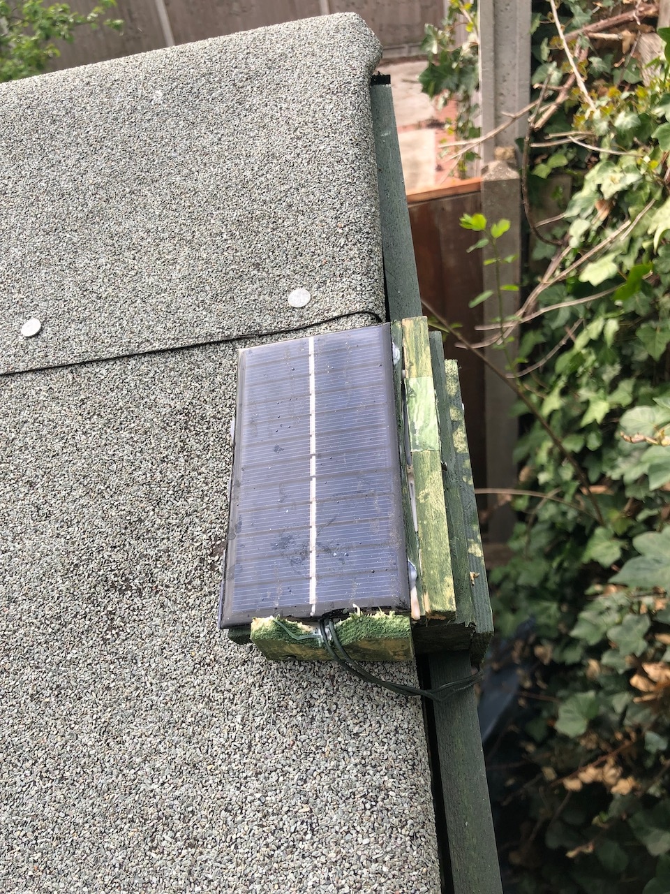 Mounted solar panel